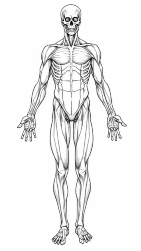 coloriages d’anatomie musculaire